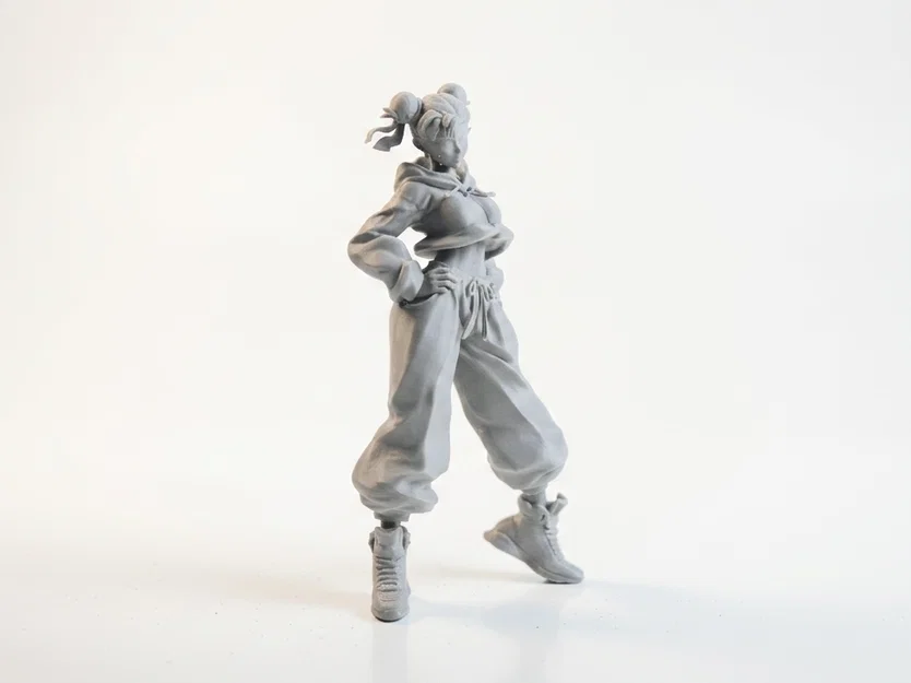 Mô hình 3D Chun Li tư thế chiến đấu - Street Fighter - Image 2