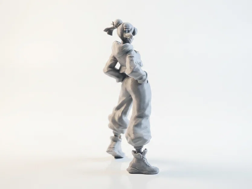Mô hình 3D Chun Li tư thế chiến đấu - Street Fighter - Image 3