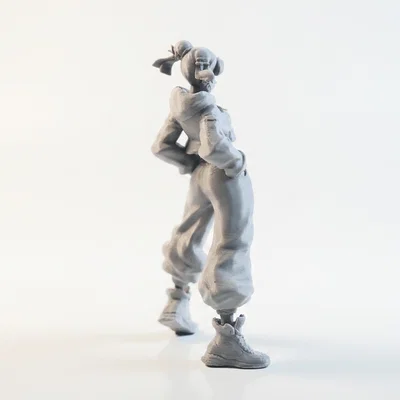 Mô hình 3D Chun Li tư thế chiến đấu - Street Fighter