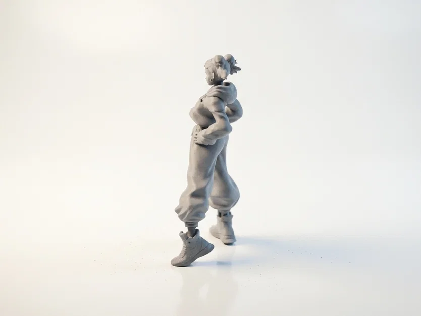Mô hình 3D Chun Li tư thế chiến đấu - Street Fighter - Image 4