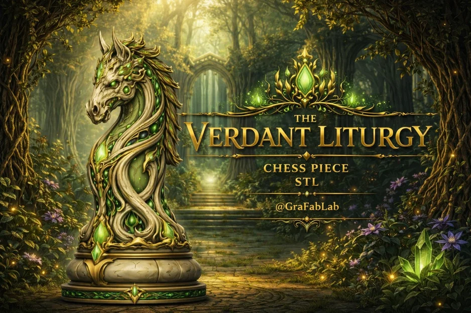 Quân Mã "Verdant Liturgy" - Quân cờ 3D - Image 1