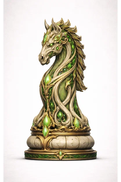 Quân Mã "Verdant Liturgy" - Quân cờ 3D - Image 6