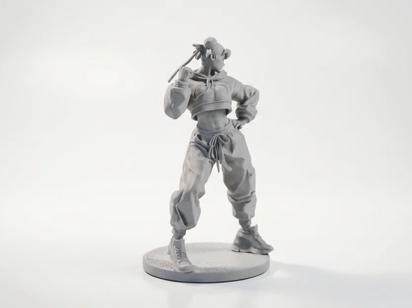 Mô hình 3D Street Fighter Chun Li ở tư thế chiến đấu - Image 2