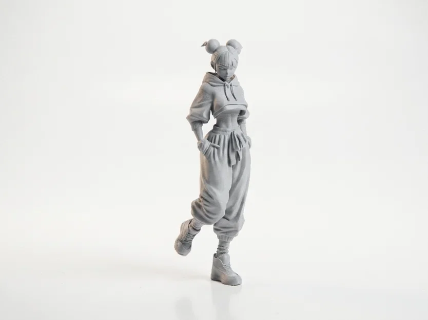 Mô hình Chun Li phong cách đường phố - File 3D in ấn - Image 2