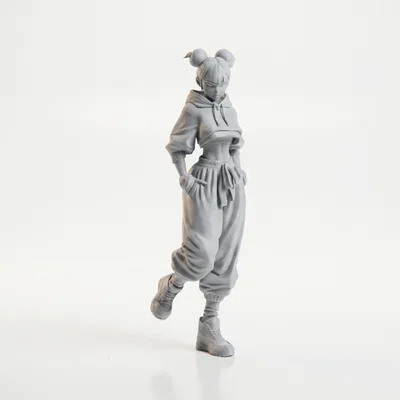 Mô hình Chun Li phong cách đường phố - File 3D in ấn