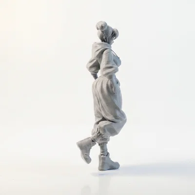 Mô hình Chun Li phong cách đường phố - File 3D in ấn