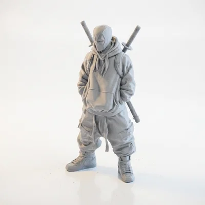 Mô hình Deadpool phong cách đường phố - File in 3D