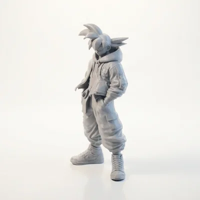 Mô hình Goku phong cách đường phố (Street Style) in 3D