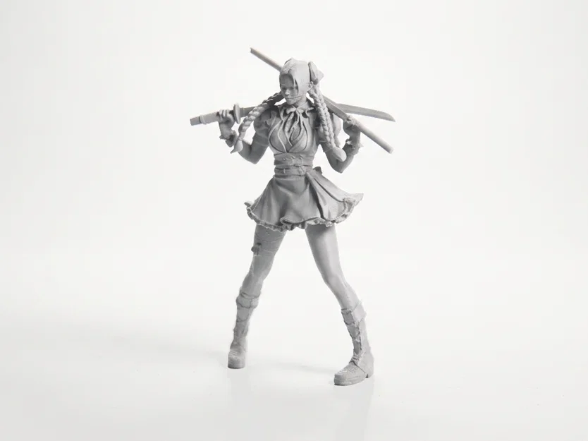 Mô Hình 3D Chiến Binh Anime Phong Cách Đường Phố - Image 1