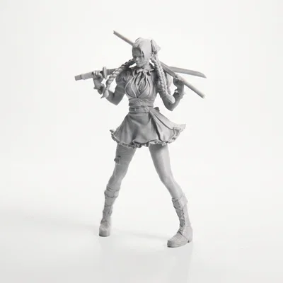 Mô Hình 3D Chiến Binh Anime Phong Cách Đường Phố