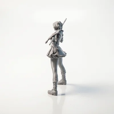 Mô Hình 3D Chiến Binh Anime Phong Cách Đường Phố