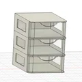 Kệ tủ mini đa năng GT580 - Mô hình in 3D giúp sắp xếp đồ đạc gọn gàng - Thumbnail 1