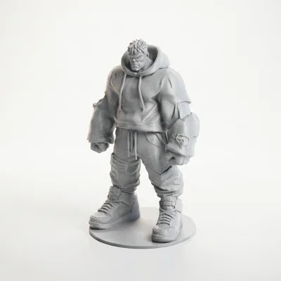 Mô Hình Tượng Street Hulk Phong Cách Đường Phố - File In 3D