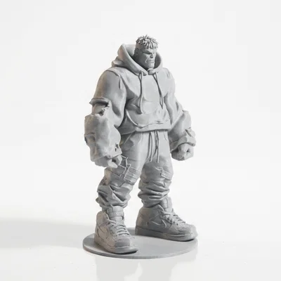 Mô Hình Tượng Street Hulk Phong Cách Đường Phố - File In 3D