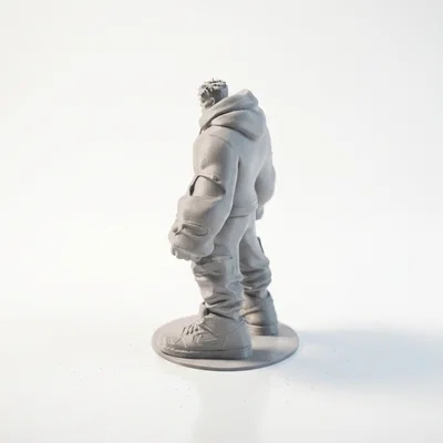 Mô Hình Tượng Street Hulk Phong Cách Đường Phố - File In 3D
