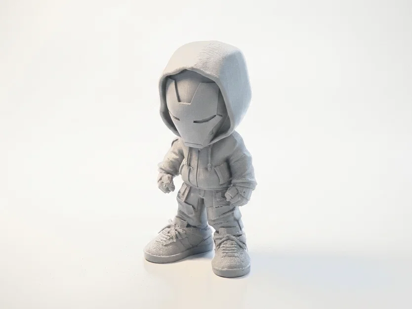 Mô hình Iron Man mặc áo Hoodie phong cách Street Style in 3D - Image 1