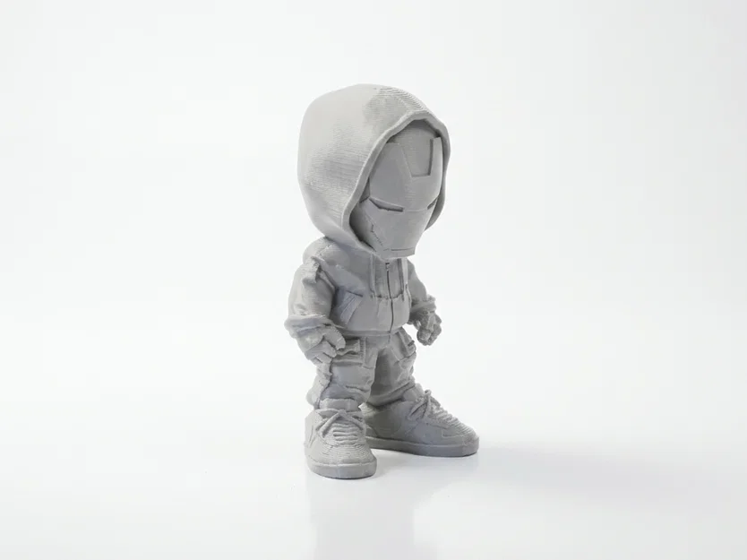 Mô hình Iron Man mặc áo Hoodie phong cách Street Style in 3D - Image 2