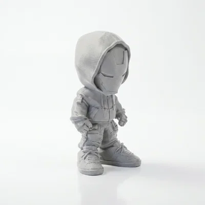 Mô hình Iron Man mặc áo Hoodie phong cách Street Style in 3D