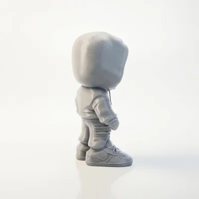 Mô hình Iron Man mặc áo Hoodie phong cách Street Style in 3D