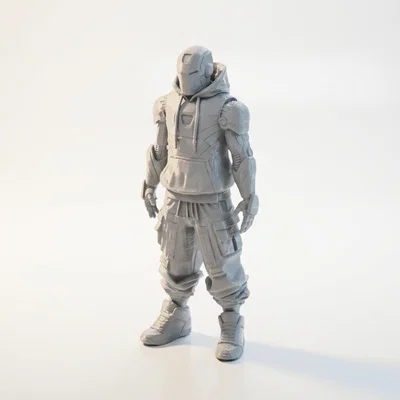 Mô hình tượng Iron Man phong cách đường phố (Street Style) in 3D