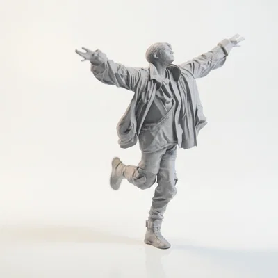 Mô hình 3D MJ nhảy đường phố - Tượng trang trí Street Style độc đáo