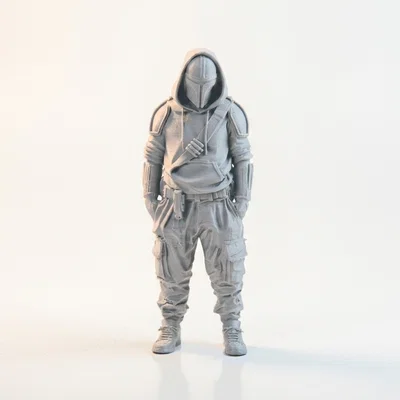 Mô hình Mandalorian Street Style 3D có thể in ấn