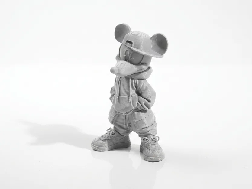 Mô hình Mickey Mouse phong cách Streetwear 3D cực chất - Image 1