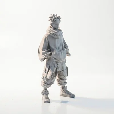 Mô hình Naruto phong cách đường phố - File 3D in ấn chi tiết