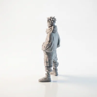 Mô hình Naruto phong cách đường phố - File 3D in ấn chi tiết
