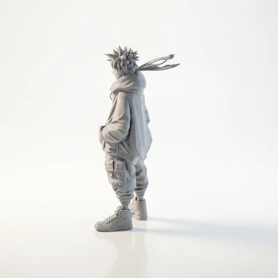 Mô hình Naruto Uzumaki phong cách đường phố - File in 3D