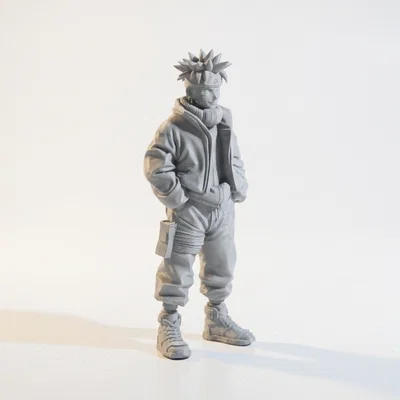 Mô hình 3D Street Naruto phong cách Anime in 3D