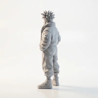 Mô hình 3D Street Naruto phong cách Anime in 3D