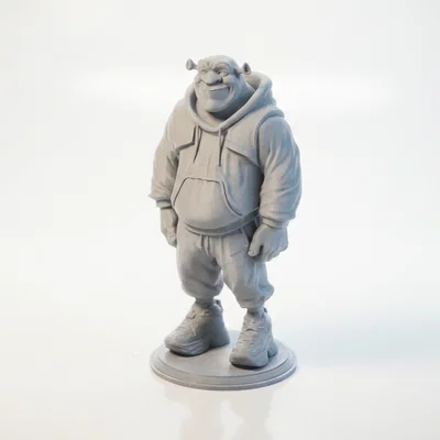 Tượng Shrek Phong Cách Đường Phố - Mô hình 3D in ấn cực chất