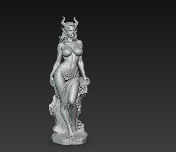 Mô hình tượng nữ quỷ tinh xảo (Nude Demon Statue) cho người chơi 3D - Image 2