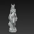 Mô hình tượng nữ quỷ tinh xảo (Nude Demon Statue) cho người chơi 3D - Thumbnail 2