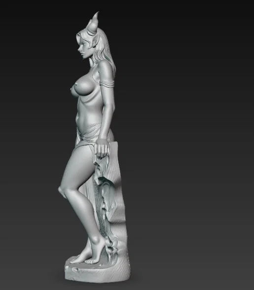 Mô hình tượng nữ quỷ tinh xảo (Nude Demon Statue) cho người chơi 3D - Image 3