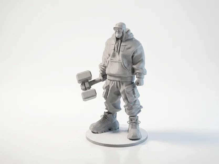 Mô hình tượng Thor phong cách Streetwear - Đồ trang trí thần thoại hiện đại (STL) - Image 1