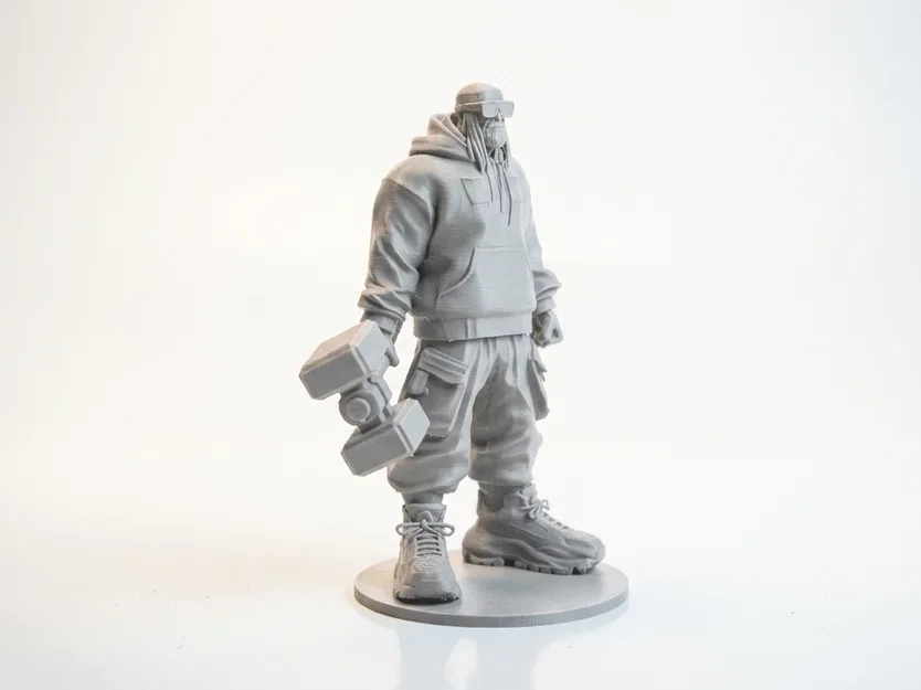 Mô hình tượng Thor phong cách Streetwear - Đồ trang trí thần thoại hiện đại (STL) - Image 2
