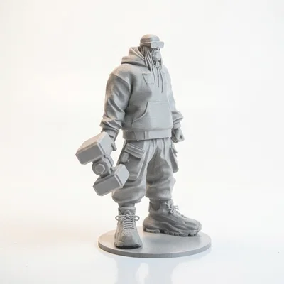 Mô hình tượng Thor phong cách Streetwear - Đồ trang trí thần thoại hiện đại (STL)