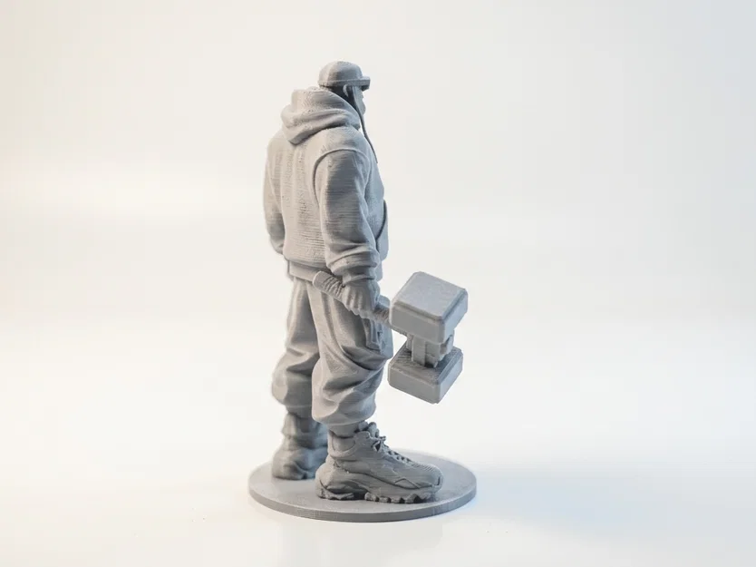 Mô hình tượng Thor phong cách Streetwear - Đồ trang trí thần thoại hiện đại (STL) - Image 3