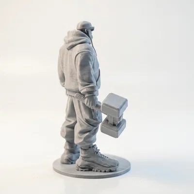 Mô hình tượng Thor phong cách Streetwear - Đồ trang trí thần thoại hiện đại (STL)