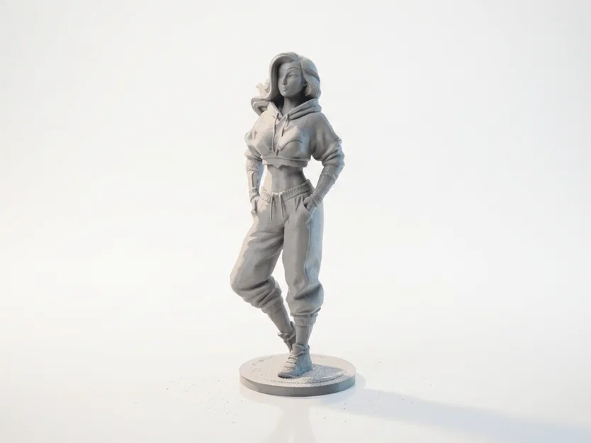Mô hình Wonderwoman phong cách đường phố - File 3D in ấn - Image 1