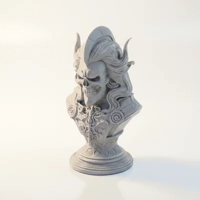 Tượng Bán Thân Đầu Lâu Aquaman Phong Cách Gothic (In 3D)