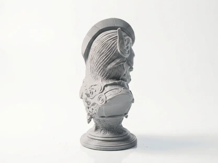 Tượng Bán Thân Đầu Lâu Aquaman Phong Cách Gothic (In 3D) - Image 3