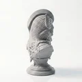 Tượng Bán Thân Đầu Lâu Aquaman Phong Cách Gothic (In 3D) - Thumbnail 3