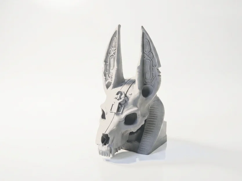 Mô hình Đầu lâu thần Anubis - Điêu khắc thần thoại Ai Cập 3D - Image 1