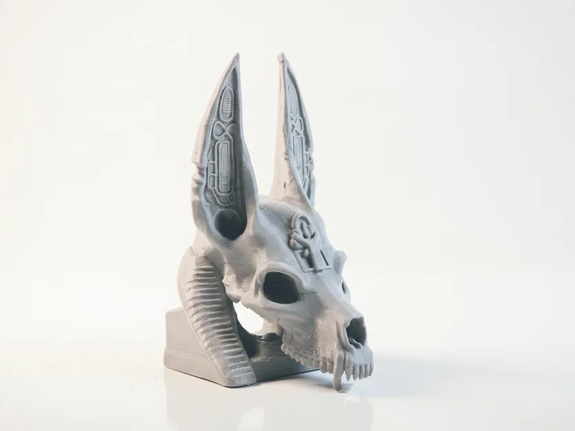Mô hình Đầu lâu thần Anubis - Điêu khắc thần thoại Ai Cập 3D - Image 2