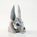 Mô hình Đầu lâu thần Anubis - Điêu khắc thần thoại Ai Cập 3D - Thumbnail 2