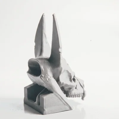 Mô hình Đầu lâu thần Anubis - Điêu khắc thần thoại Ai Cập 3D