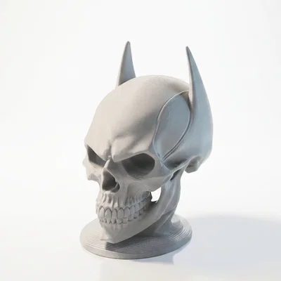 Mô hình điêu khắc đầu lâu Batman phong cách Gothic (File in 3D)